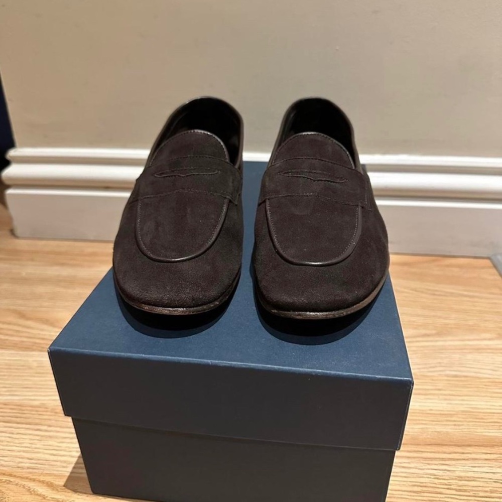 Suitsupply brown suede penny loafers - US Size 8
